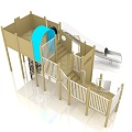 Children's Combined Slide Combined Slide Outdoor Slide Children's Slide Slide Slide Children's Slide 3d model