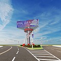 Billboard 3d model