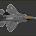 Transparent Stealth Fighter Jet Model With Yellow Cockpit And Clear Body