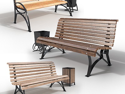 Outdoor Chair Landscape Bench Landscape Seat Park Seat 3d model