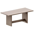 Modern Wooden Dining Table Set With Rectangular Top And Sturdy Leg Design 3d model