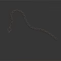Black Metal Chain With Loop Ends For Daily Household Hanging Supplies