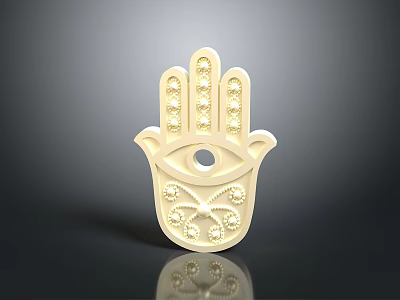Hansa Fatima Hand Model 3d model Hansa Fatima Hand Model 3d model