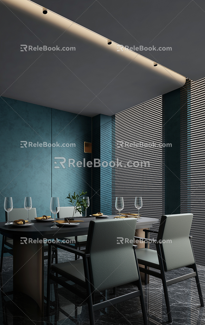 Modern Restaurant 3d model