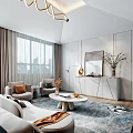 Elegant Modern Bedroom Interior Design With Upholstered Bed Nightstands Hanging Lighting Curtains And Floor Rug