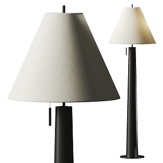 West Elm Floor Lamp Fabric Floor Lamp Decorative Floor Lamp 3d model