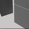 Two Modern Gray Refrigerator Freezer Units With Sleek Double Door Design