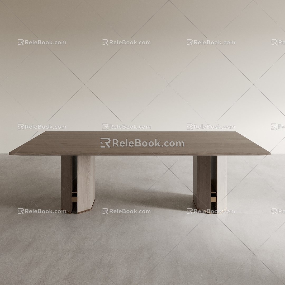 Dining Table Tea Table Office Desk Long Table Square Table 3d model