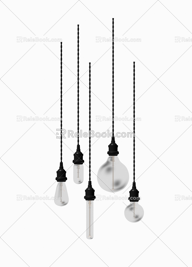 Light bulb incandescent lamp energy-saving lamp 3d model