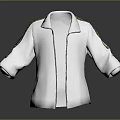 Stylish Casual White Jacket With Open Front And Green Stripes On Sleeves And Collar