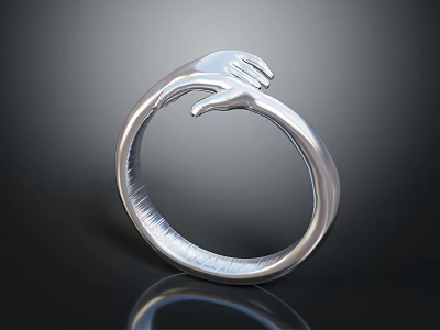 Modern Ring Diamond Ring Gem Ring Women's Ring Wedding Ring 3d model
