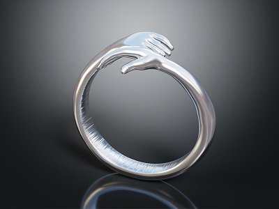 Modern Ring Diamond Ring Gem Ring Women's Ring Wedding Ring 3d model