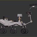 Hyundai lunar rover exploration vehicle Mars rover exploration vehicle 3d model