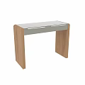 Modern Wooden Dressing Table With Two Drawers And Smooth Top Design