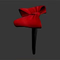 Fashionable Women's Red Bow Headband With Black Band And Stylish Design