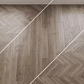 Natural Wooden Flooring With Herringbone And Straight Patterns For Modern Interior Design