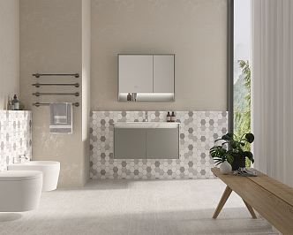 Modern bathroom cabinet 3d model