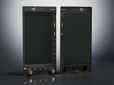 Alpha Acoustics Black Tower Speakers With Control Buttons And Modern Sleek Design 3d model