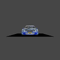 Mercedes 2006 DTM Race Car With Blue Silver Livery Original Teile Rear Wing Alloy Wheels
