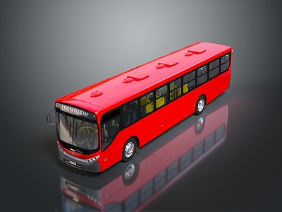 modern bus 3d model