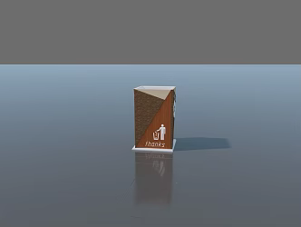 Modern trash can 3d model
