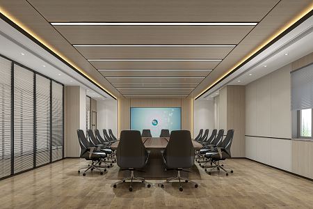 Modern Conference Room 3d model