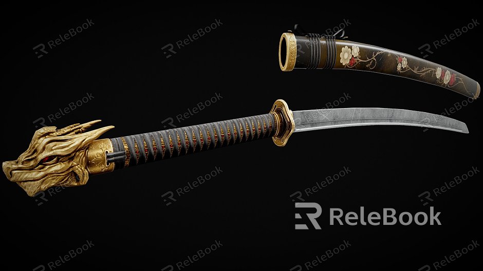 Japanese-style samurai sword model