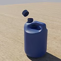 Bucket Oil Bucket Soy Sauce Bottle Simulation Internal Realistic 3d model