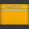 Elegant Yellow Decorative Storage Box With Floral Embroidery And Beaded Trim