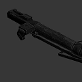 Military Tactical Long Barrel Rocket Launcher With Metal Construction Tripod Stand And Tactical Design