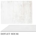 White Square Rug With Textured Surface For Minimalist Living Room Decor