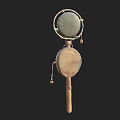 Traditional Double Sided Drum With Wooden Handle And Decorative Details