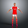 Arsenal Football Equipment Set With Red Jersey Shorts Socks And Pink Cleats