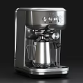 Stainless Steel Tefal Espresso Coffee Machine With Milk Frother And Control Panel