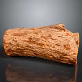 Natural Raw Wood Log Showcasing Detailed Texture And Brown Surface