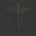 Futuristic Green Sci Fi Aircraft Model With Aerodynamic Design And Transparent Cockpit