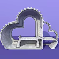 Heart Shaped Purple Photo Spot With White Dots Bench And Slide