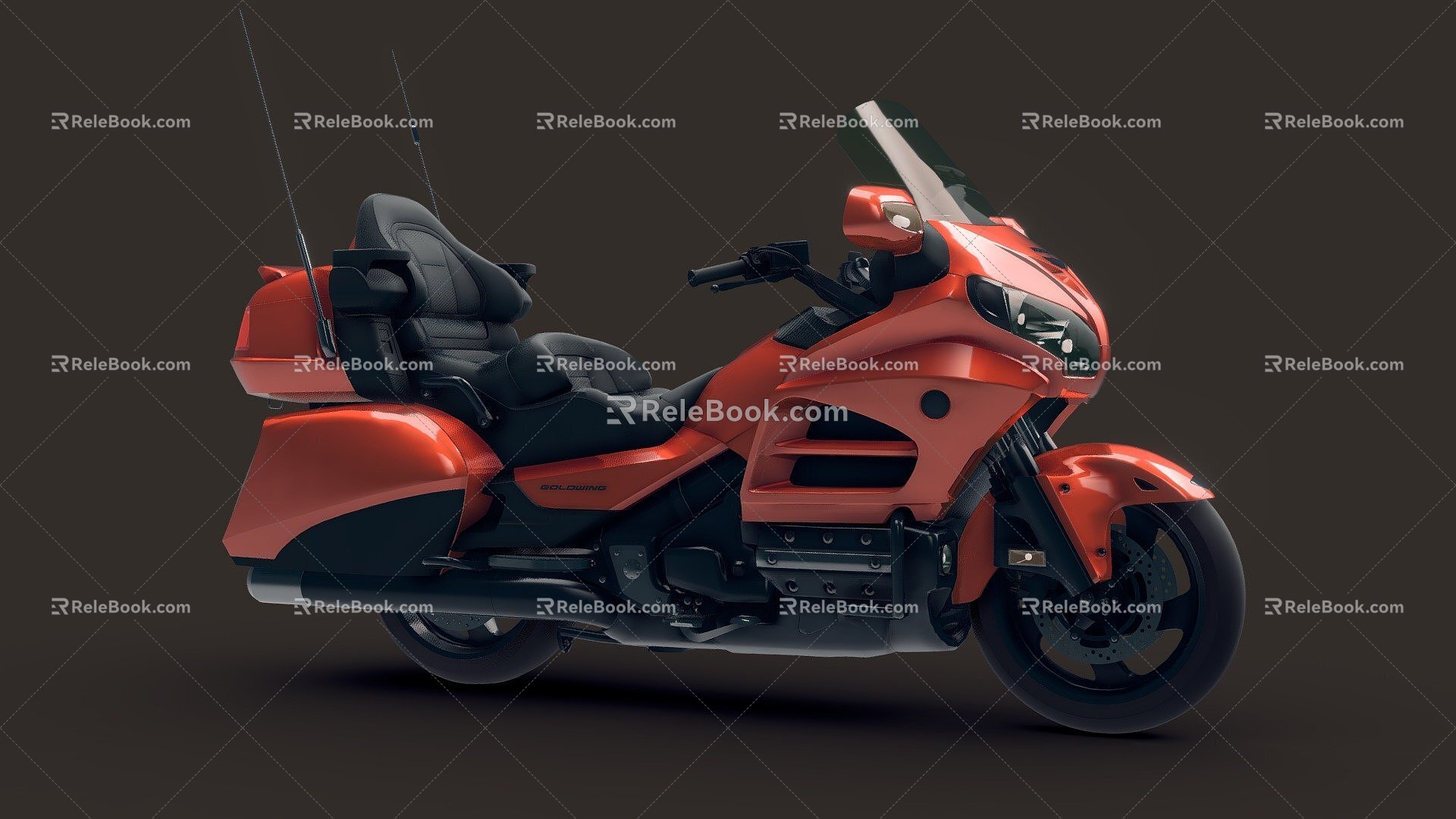 Honda Golden Wing Motorcycle 3d model