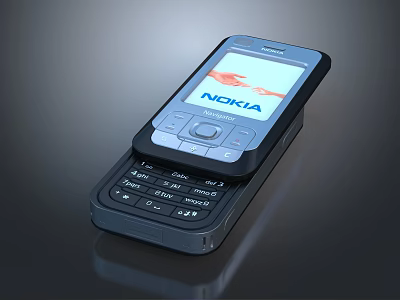 Nokia Slider Mobile Phone With Screen Display And Physical Keyboard 3d model