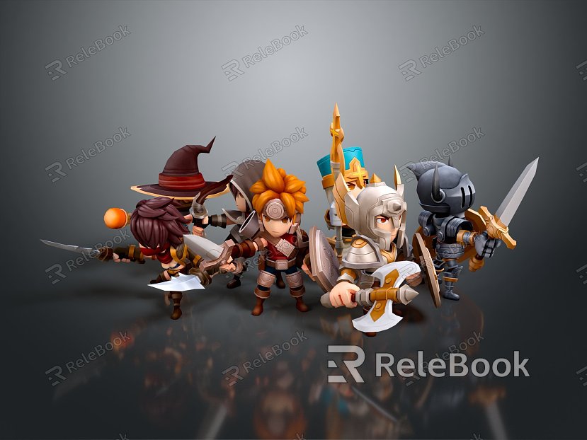 Modern Game Characters Cartoon Characters Virtual Characters Fantasy Characters Magic Characters Virtual Characters Animation Characters model