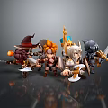 Modern Game Characters Cartoon Characters Virtual Characters Fantasy Characters Magic Characters Virtual Characters Animation Characters 3d model