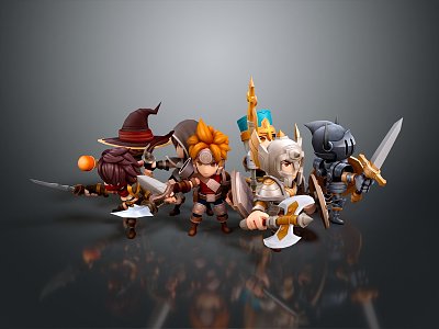 Modern Game Characters Cartoon Characters Virtual Characters Fantasy Characters Magic Characters Virtual Characters Animation Characters 3d model