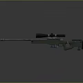 High Precision Military Grade Sniper Rifle With Long Barrel And Telescopic Sight
