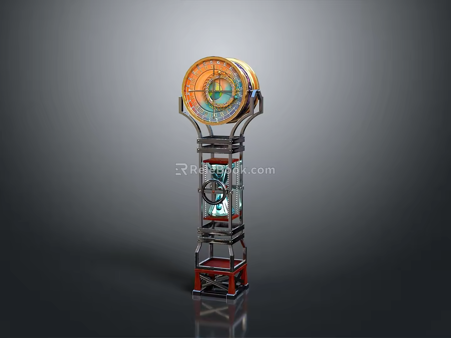 quicksand clock astronomical clock astronomical clock tower astronomical clock large astronomical clock realistic 3d model