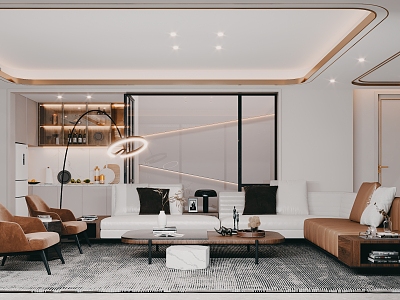 Light Luxury Living Room model