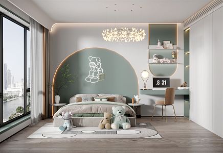 Modern Children's Room 3d model