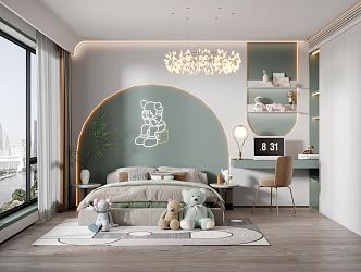 Modern Children's Room 3d model