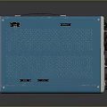 Vintage Blue White Computer Oscilloscope With Control Knobs Display Screen And Classic Design