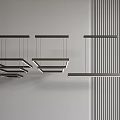 Modern chandelier combination 3d model