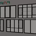 Modern Casement Windows With Various Styles Black Frame And Transparent Glass